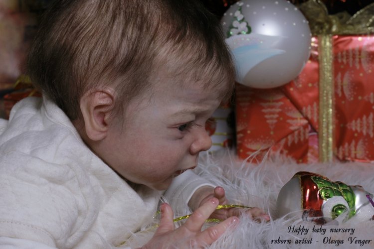 Моё предновогоднее чудо, моя Карлотта. Кукла реборн Олеси Венгер