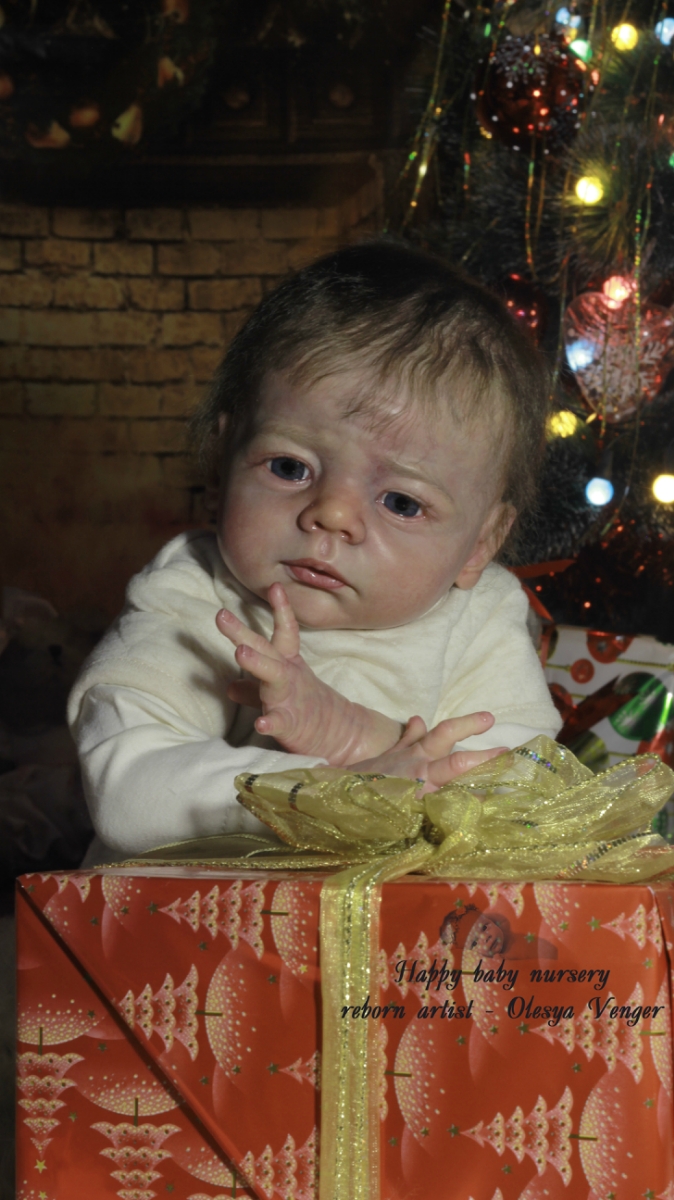 Моё предновогоднее чудо, моя Карлотта. Кукла реборн Олеси Венгер