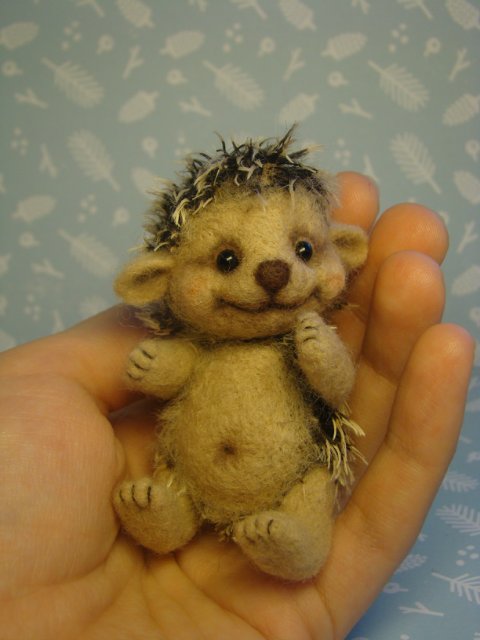 Ёжик. Авторская игрушка Ольги Чернухо