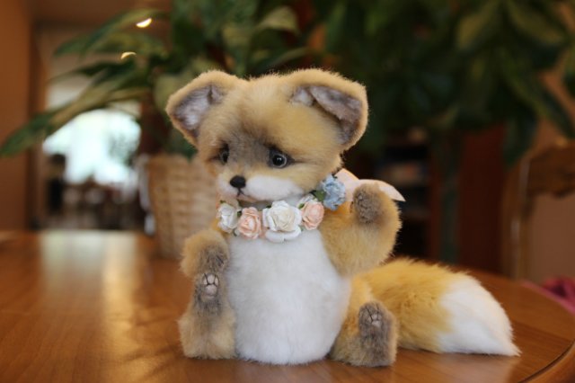 Лисенок по имени Людвиг, игрушка ручной работы (фото 2)