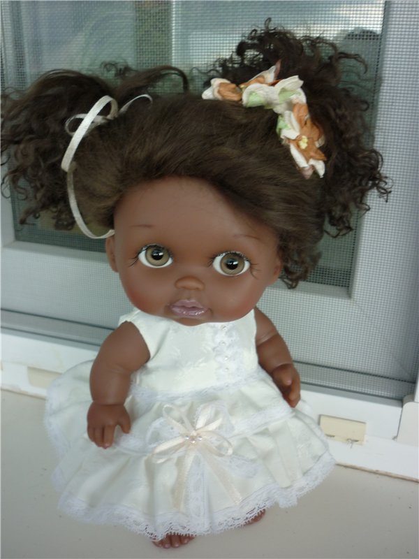 Темнокожий ангел... ООАК - кукла Лила из серии Lil'Cutesies от Berenguer (фото 2)