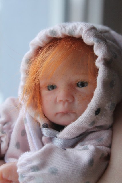 Манюня мини кукла-реборн Элины Кудрвцевой