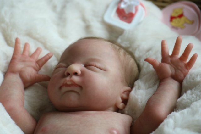 Спящая малышка Рози 2. Куколка реборн Виктории Вишни