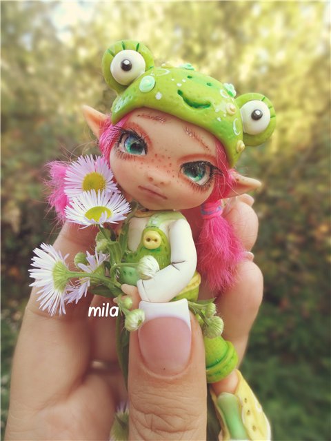 Куколки ручной работы из полимерной глины от Милы
