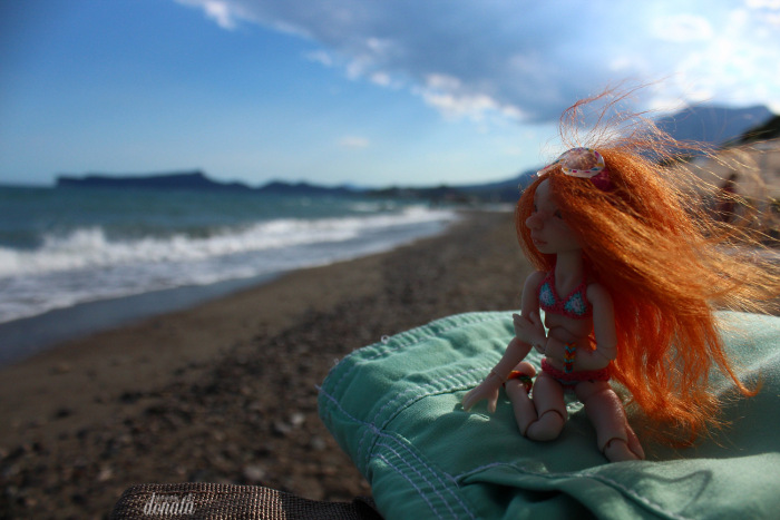 Как Фиби в отпуск съездила. Авторская бжд-мышка Лидии Снуль