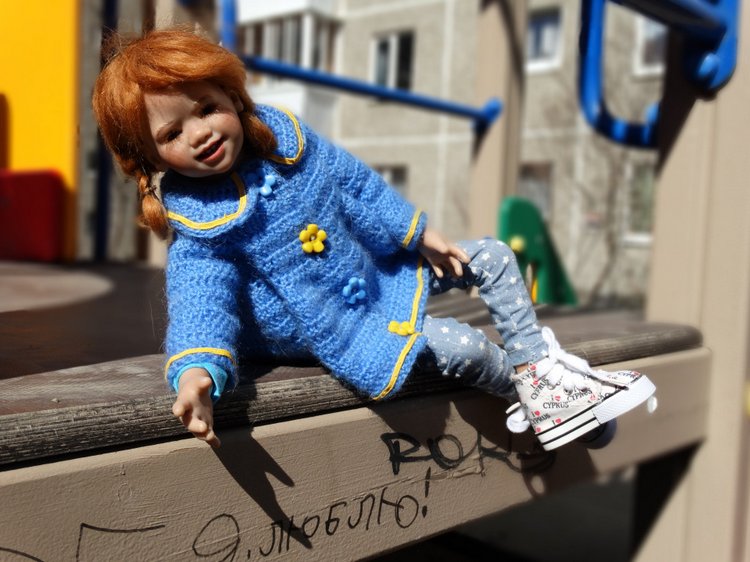 Кукла Annette Himstedt Лиля и Васька