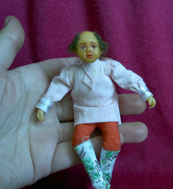 Казах. кукла ОААК — Лепка авторских кукол: полимерная глина (фото 4)