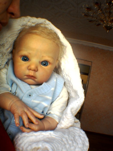 Снегурочка реборн Лола и веселый снеговик Ларс