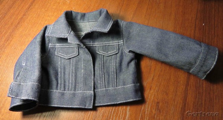 Мастер класс по пошиву джинсовой курточки для куклы
