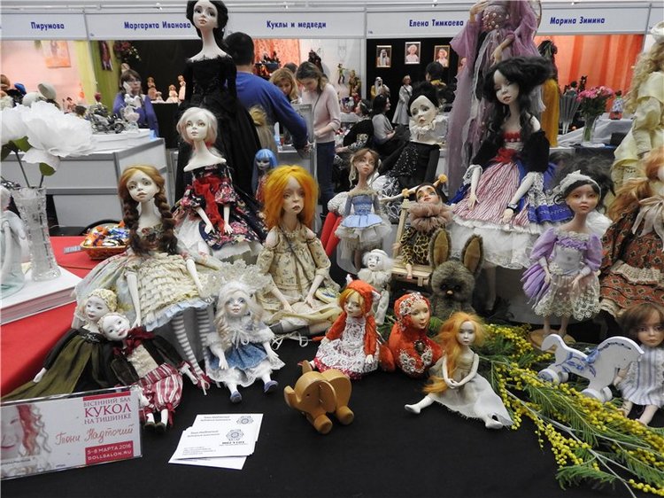 Экскурсия в страну чудес… Авторская кукла. Москва, Тишинка 2016