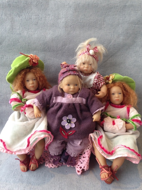 Забавные клубные коллекционные куколки от A. Himstedt - Мирте, Кати, Лизхен