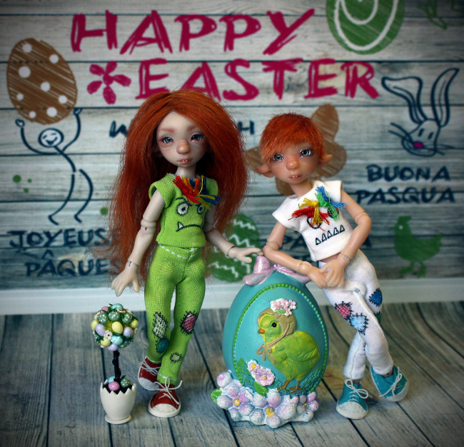 Happy Easter! Шарнирные мышки Лидии Снуль