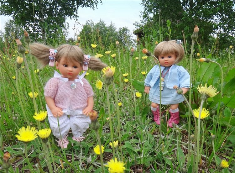 Китти и Гретхен на Орше — Куклы Gabriele Muller (Габриэле Мюллер): немецкий фарфор (фото 8)