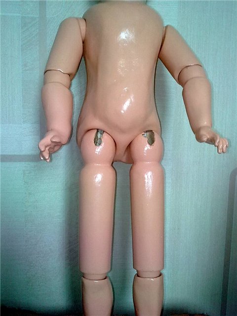 Реставрация суставных ямок антикварной куклы