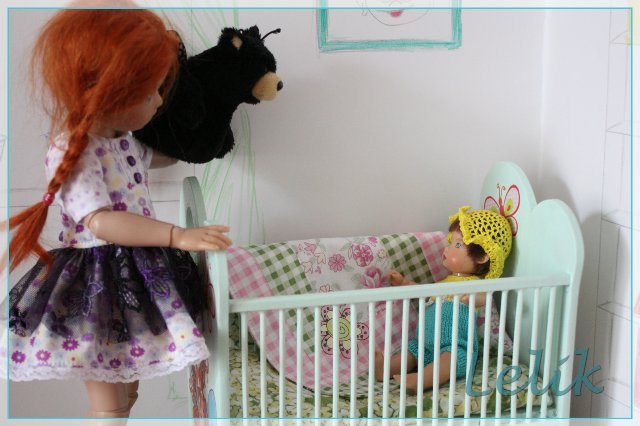 Кроватка для малышки, в масштабе 1:6 | Бэйбики Кроватка для малышки, в масштабе 1:6 (фото 2)