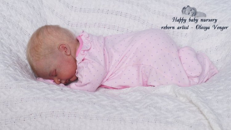 Наша Лиечка устала, сладко сладко задремала. Кукла реборн Олеси Венгер