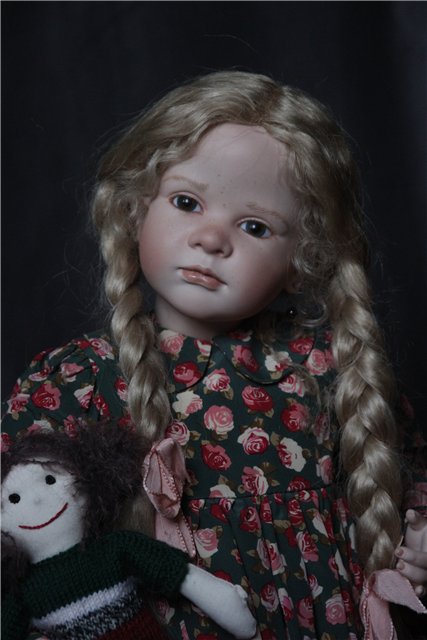 Фарфоровая кукла-снегурочка Офелия (Ophelia) от Ruth Treffeisen. Просто наступила зима