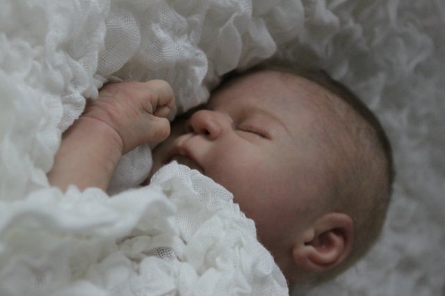 Спящий малышок Жульенчик. Куколка реборн Вишни Виктории