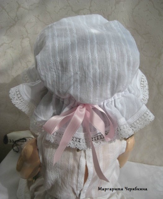 Шьем круглый чепец для куклы - МК