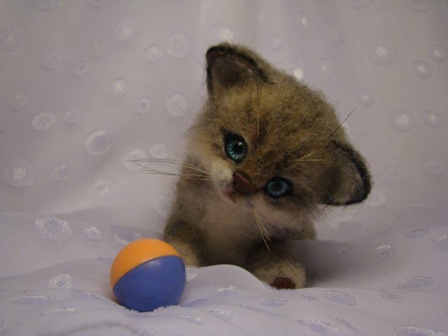 Сибирячок. Авторская игрушка валянием из шерсти Ольги Чернухо