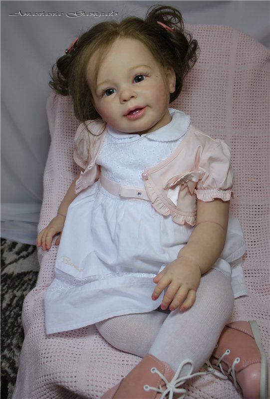 Поделись улыбкою своей.Стефания,кукла реборн Анастасии Гангало