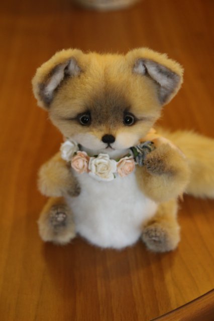 Лисенок по имени Людвиг, игрушка ручной работы (фото 5)