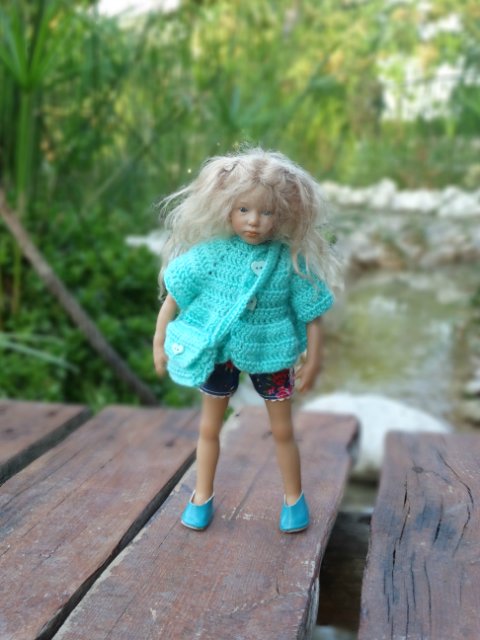 Бирюзовые зерисовки — Куклы Annette Himstedt (Аннетт Химстедт): коллекционные (фото 9)