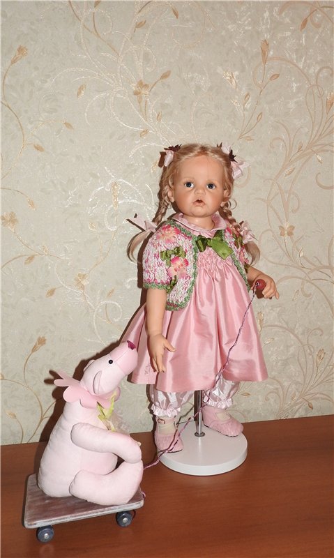 Трио в кардиганах. Куклы Hildegard Gunzel (фото 7)