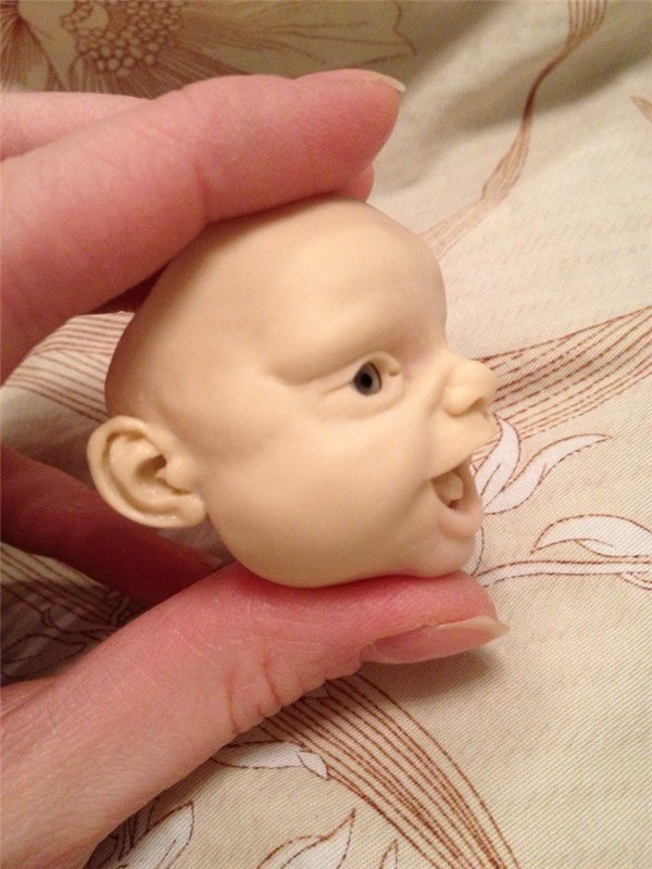 Мордашка-улыбашка. Авторская кукла