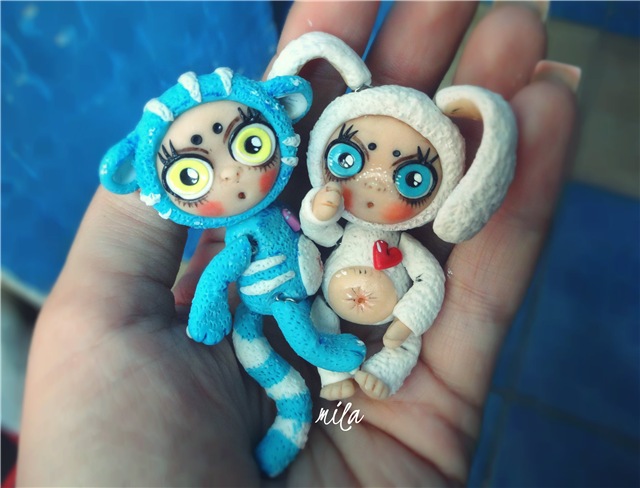 Новые авторские куклы из полимерной глины от Милы
