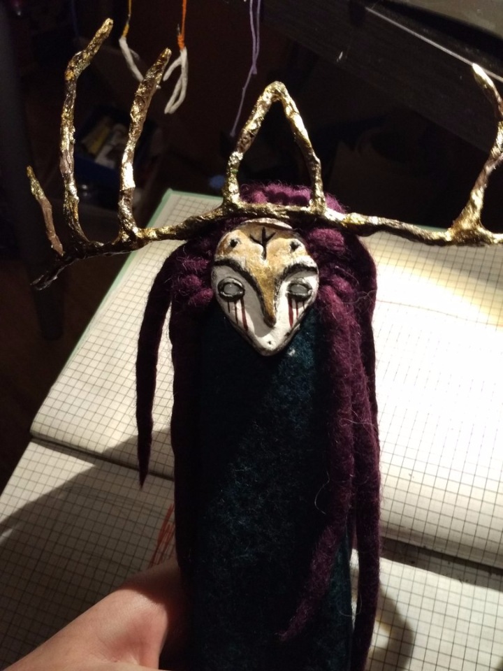 Кукла Птичий шаман — Авторские куклы из шерсти (валяние): сухое