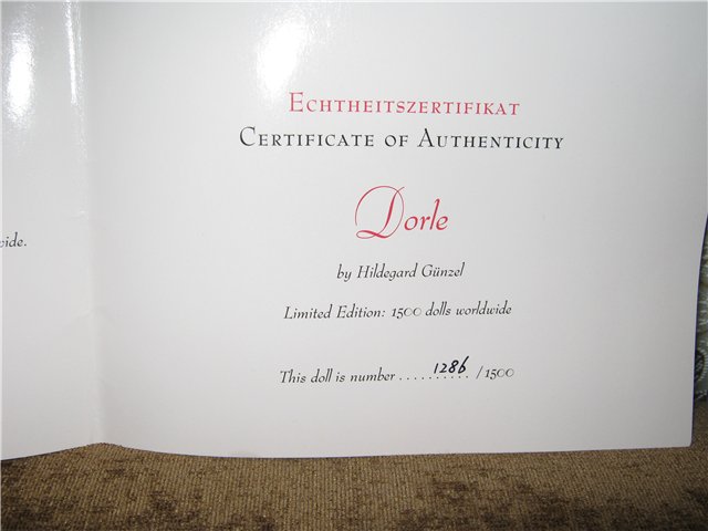 Дорле -коллекционная кукла от Нildegard Gunzel для фирмы «With Heart & Soul». Моя попытка №2 (фото 7)