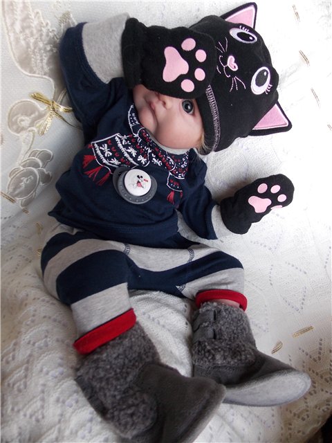 Котенок Савушка, мой забавный глазастик реборн. Детская Светланы Матляк