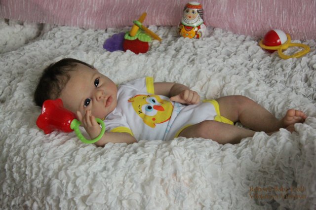 Девочка Кристочка... Куколка реборн Виктории Вишни (фото 4)