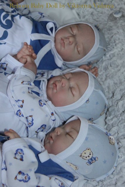 Тройняшки Джошики... Куколки реборн Виктории Вишни