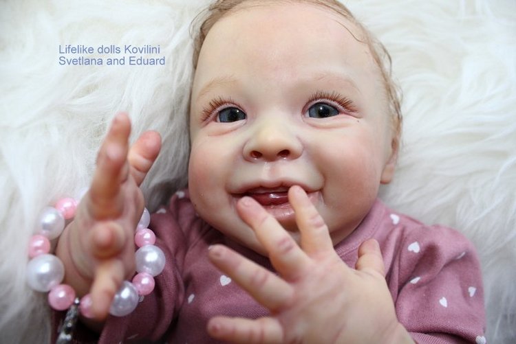На щечке родинка, а в глазах любовь! Варенька - кукла реборн Ковылиных Светланы и Эдуарда