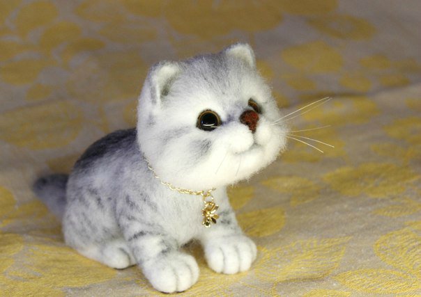 Котики моей сестры. Игрушки валянием из шерсти