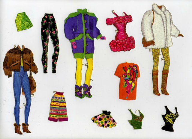 Бумажные куклы для вырезания моего детства