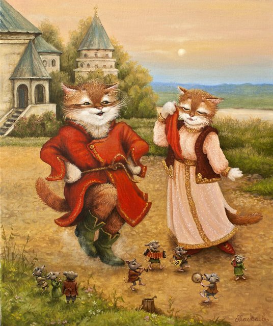 Сказочки кота Кузьмы... художник Александр Маскаев