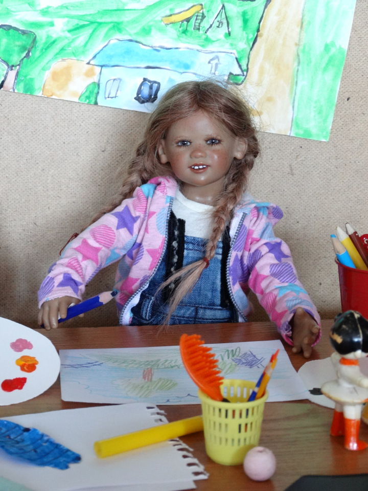 Девочки рисуют — Куклы Annette Himstedt (Аннетт Химстедт): коллекционные