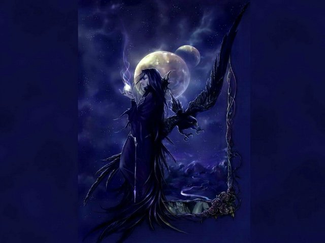 Очень синий топик или Королевский сапфир. Коллекционная фарфоровая кукла Наоми (Naomi) от Кристин Оранж