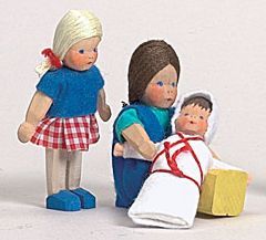 Куклы из дерева по семейной традиции Lotte Sievers-Hahn dolls, Лотты Сиверс-Хан