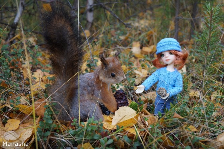 Прогулка по осеннему лесу. Nutmeg Elf от Kaye Wiggs