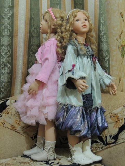 Сестрёнки заверушки Ливия и Паула. Куклы Zawieruszynski (фото 9)