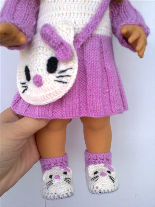 Наши вязалочки в стиле " Hello Kitty" | Бэйбики Наши вязалочки в стиле " Hello Kitty" (фото 3)