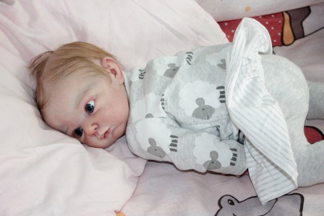 Мои маленький большеглазик, кукла реборн Беспаловои Жанны