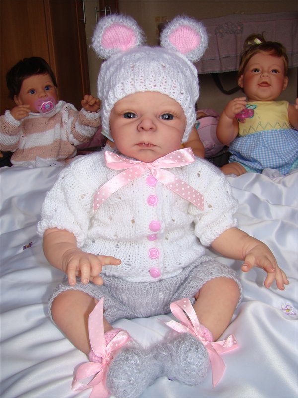 Моя "Мышка". Вязанный наряд для куклы-реборн Эмми (Сэмми А.Stoete)