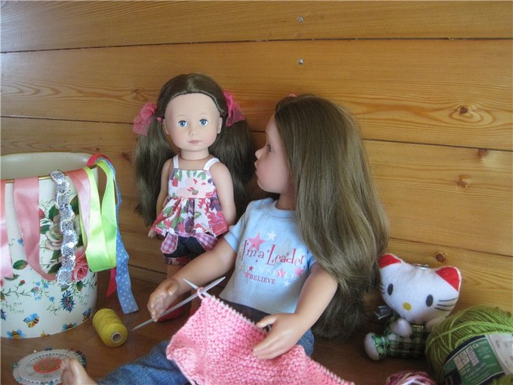 Сестрёнки. Куклы Готц Алиса и Оленька