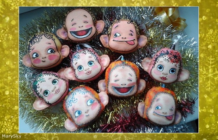 В первый день зимы — Текстильные игрушки и примитивы: кофейные (фото 6)