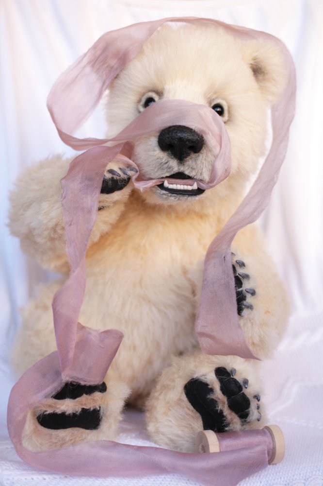 Нолан полярный медвежонок. Авторские игрушки ручной работы Татьяны Матляк